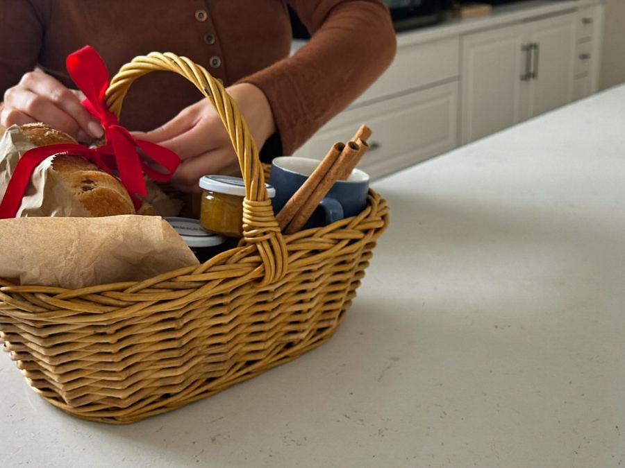 Finished hamper ready to sell